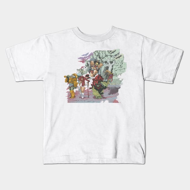 masters of the universe Kids T-Shirt by tinbott